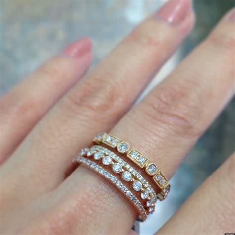 Stackable Wedding Bands Are One Of Our Favorite Jewelry Trends (PHOTOS)