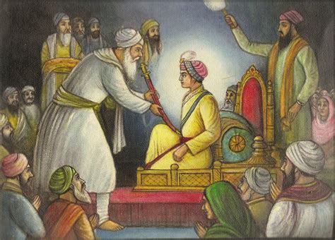 Guru Har Krishan Sikh Art Handmade Punjab Sikhism Religion Canvas Oil Painting