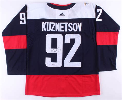 Evgeny Kuznetsov Signed Capitals Jersey (PSA COA) | Pristine Auction