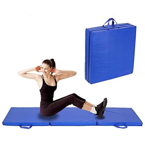 Gym Folding Mat Exercise Mat Tri-Fold Tumbling Arts Folding Mat for ...