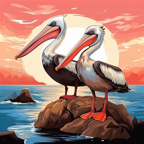 Pelican Vector Art Print Free Stock Photo - Public Domain Pictures