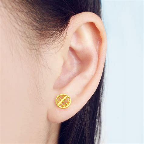 916 Gold Round Abacus Earrings – Chiang Heng