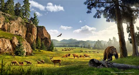 Pleistocene Landscape by José Emilio Toro Pareja | Prehistoric world, Prehistoric animals ...