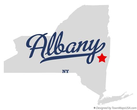 Map of Albany, NY, New York