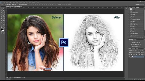 Photoshop Tutorial: Pencil Sketch on Photoshop, How to Transform Photos ...