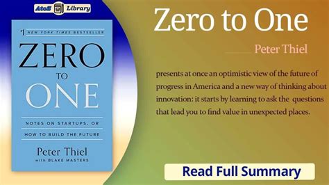 Zero To One Summary: Supercharge Your Business with Peter Thiel's Game ...