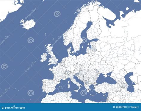 European Political Map Vector Illustration | CartoonDealer.com #6104784