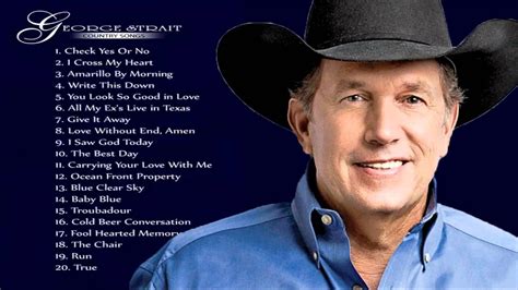 George Strait Greatest Hits - Best Songs George Strait | George strait, Country music videos ...