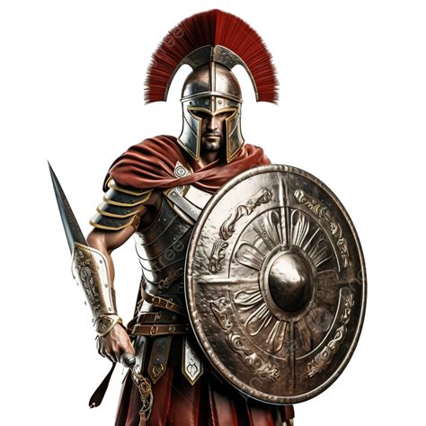 Roman Soldier Or Gladiator With Sword And Shield, Gladiator, Soldier, Warrior PNG Transparent ...