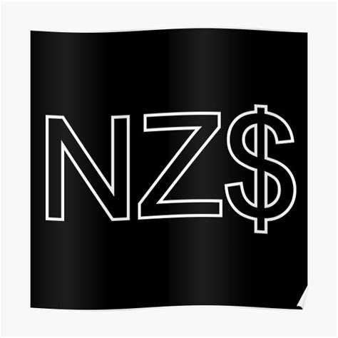 "New Zealand dollar currency symbol" Poster by HAKVS | Redbubble