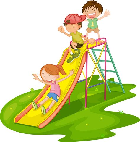 Kids at a park 525938 Vector Art at Vecteezy