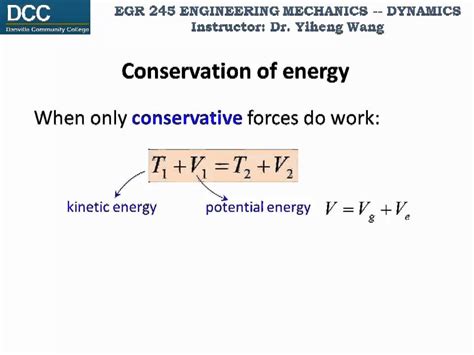 Dynamics Lecture 18: Conservation of energy - YouTube