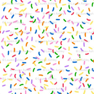 Vanilla with rainbow sprinkles wallpaper - chickenpretty - Spoonflower