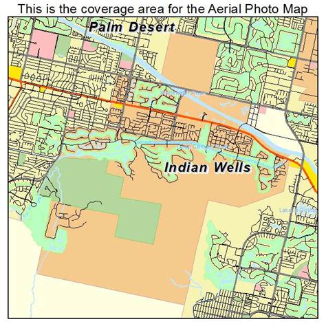 Aerial Photography Map of Indian Wells, CA California