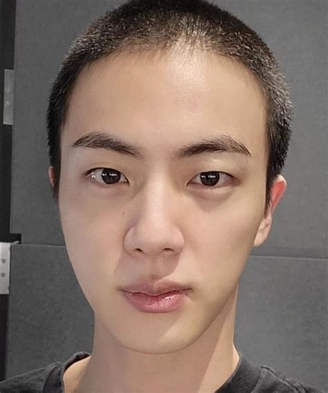 BTS Member Jin Shows Off His New Buzz Cut Ahead of Military Service ...