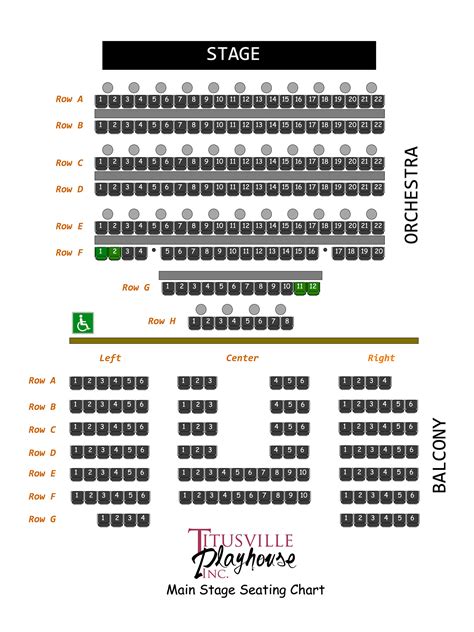 Titusville Playhouse Inc » Seating Chart