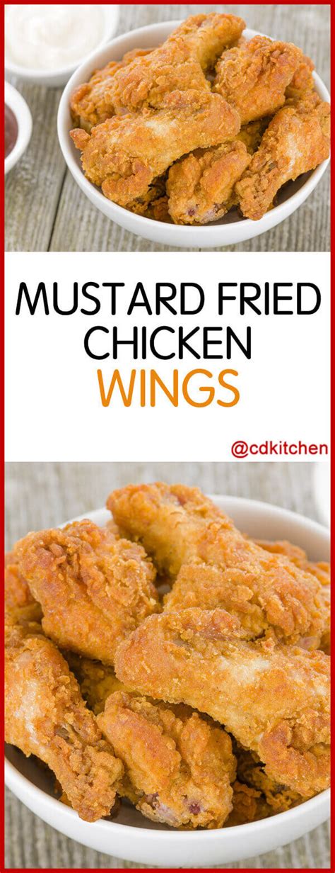 Mustard Fried Chicken Wings Recipe | CDKitchen.com