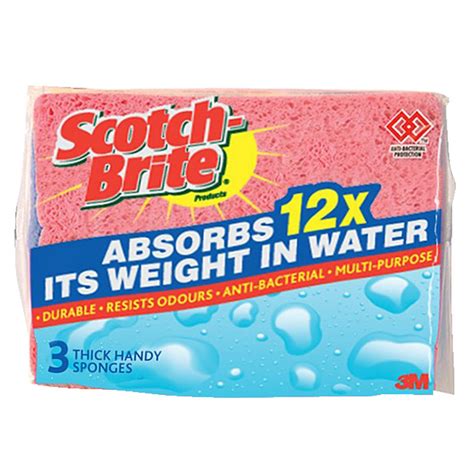 Scotch-Brite Handy Sponges 3 Pack | Officeworks