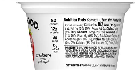 Too Good Yogurt Nutritional Information - Nutrition Pics