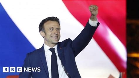 France election: 'Many voted to build a barricade against the far-right', says Macron - BBC News