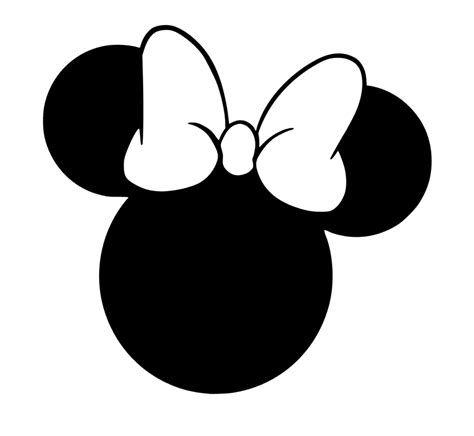 Minnie Mouse Silhouette Head