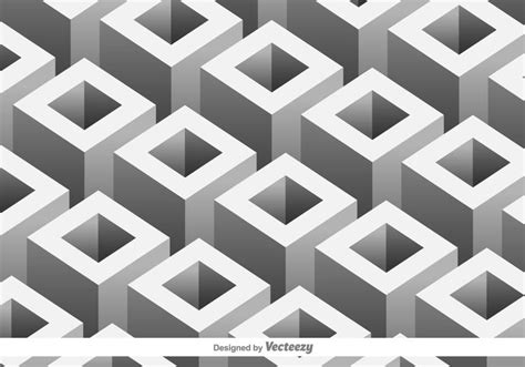 3D geometric figures pattern. Geometric background, vector illustration ...