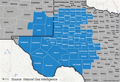 Permian Basin Map With Counties - Big Bus Tour Map