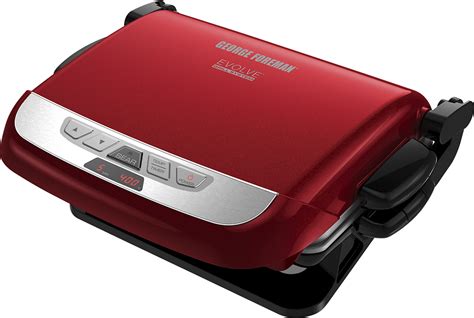 Best Buy: George Foreman Evolve Countertop Indoor Electric Grill Red ...