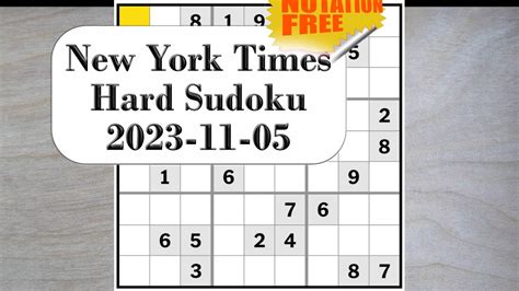 I managed the New York Times hard sudoku today, after all! - YouTube