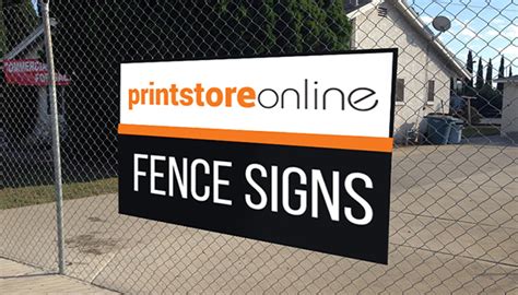 Fence Signs – Printstore online in melbourne