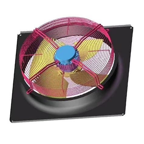 3 Phase Industrial Axial Flow Fans Blower 380V 850mm For Unitary Duct Units