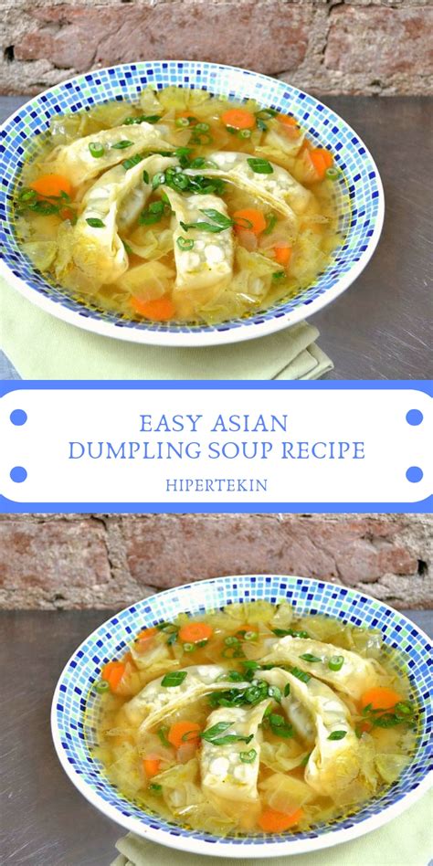 EASY ASIAN DUMPLING SOUP RECIPE - Resep Special Mama