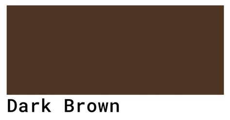 Dark Brown Color Codes - Get the Hex, RGB, and CMYK Values