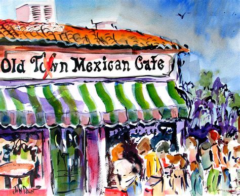 Old Town Mexican Cafe Painting by John Dunn | Fine Art America