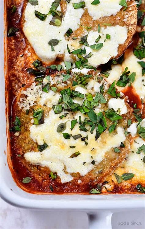 Eggplant Parmesan Recipe - Add a Pinch