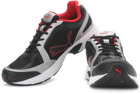 Puma Running Shoes - Buy 07, Black, Silver, High Risk Red Color Puma ...