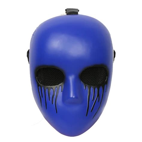 Cosplayrim Creepypasta Cosplay Eyeless Jack Mask Purple Resin Mask for Halloween Costume Mask ...