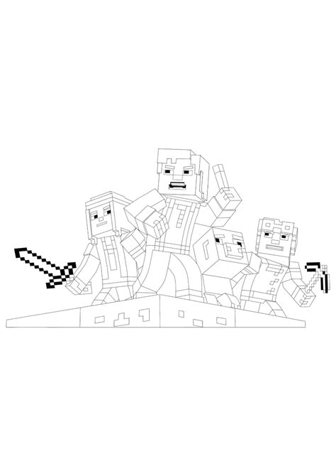 Minecraft Story Mode Coloring Pages - 2 Free Coloring Sheets (2021) Stampy Cat Minecraft ...