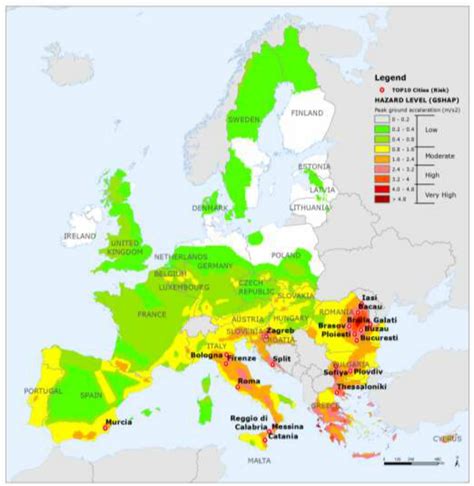 Seismic Map Europe