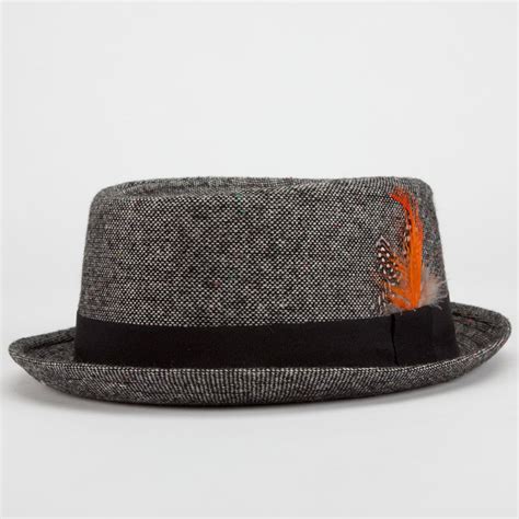 BLUE CROWN Mens Tweed Pork Pie Hat - GRAY - PS-32061-HM7 | Pork pie hat, Mens hats fashion, Hats ...