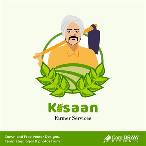 Download Kisaan the Indian farmer vector illustration, logo free vector ...