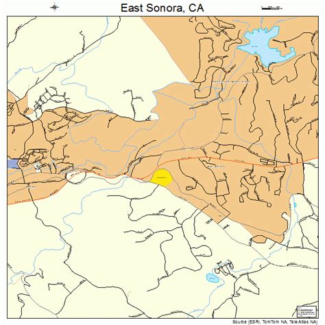 East Sonora California Street Map 0621188