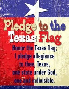 Amazon.com: Pledge to the Texas Flag Classroom Say-It Poster: Themed ...