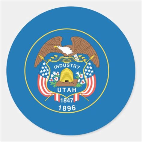 UTAH FLAG STICKERS