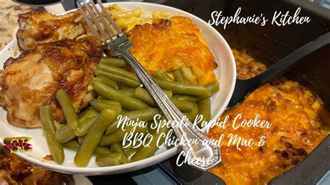 Ninja Speedi Rapid Cooker Bbq Chicken And Homemade Mac And Cheese - YouTube