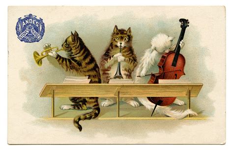 Cat Vintage Trumpet Music Free Stock Photo - Public Domain Pictures