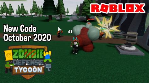 Roblox Zombie Defense Tycoon! New Codes October 2020 - YouTube