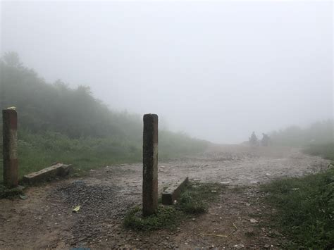 The border between Vietnam and China. Those two men are on the Chinese ...