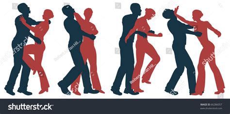 Set Illustrated Silhouettes Self Defense Moves Stock Illustration 66286057 - Shutterstock