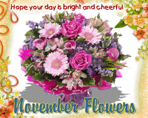 November Flowers Card For You. Free November Flowers eCards | 123 Greetings